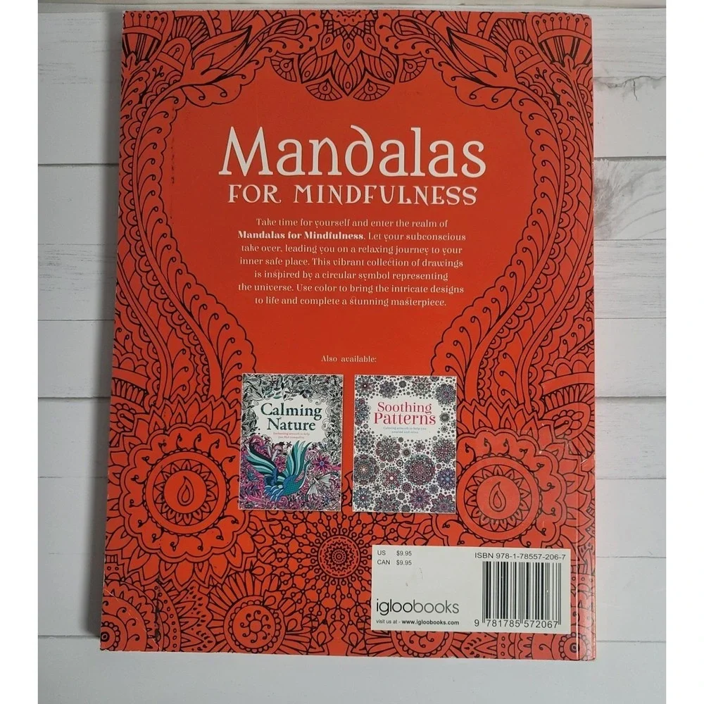 Mandalas For Mindfulness Book Creativity Crafty Imagination Calming‎ Relax Paint